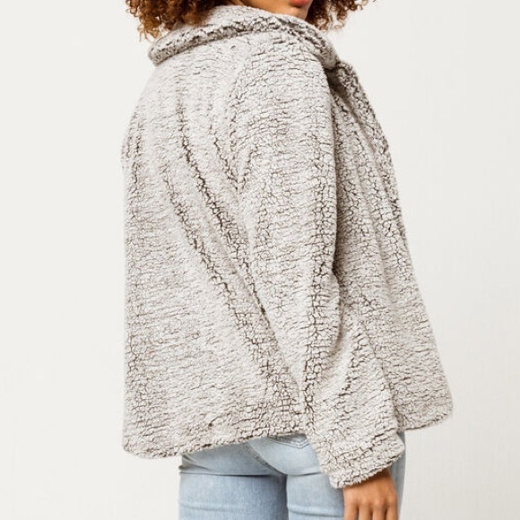 Sky and Sparrow Grey Teddy Jacket - Picture 2 of 6